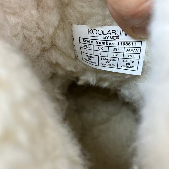 Koolaburra by UGG Sz 5 Andrah Suede Short Boots Elderberry Purple Lavender Bow - Picture 15 of 16